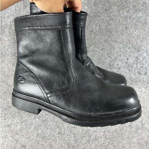Florsheim Ankle Boots Mens 11M Black Leather Shearling Lined Winter Waterproof main image 10